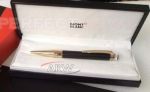 Perfect Replica Montblanc Gold Clip Black Ballpoint Special Edition Best Pen
